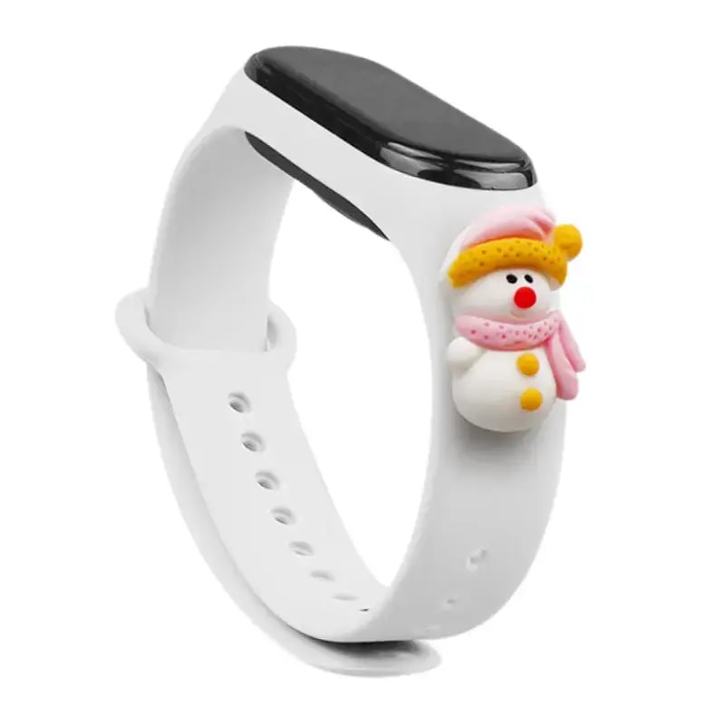 Kellarihm Xiaomi Mi Band 5/6, Fusion Xmas Snowman 2, valge