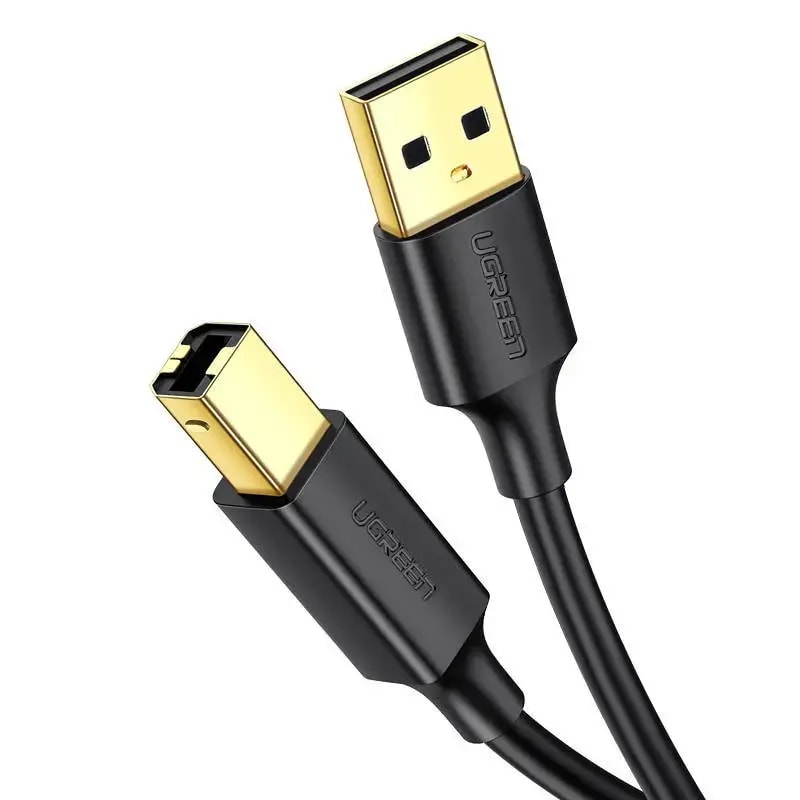USB-kaabel Ugreen US135, USB-A – USB-B, 1,5 m, must