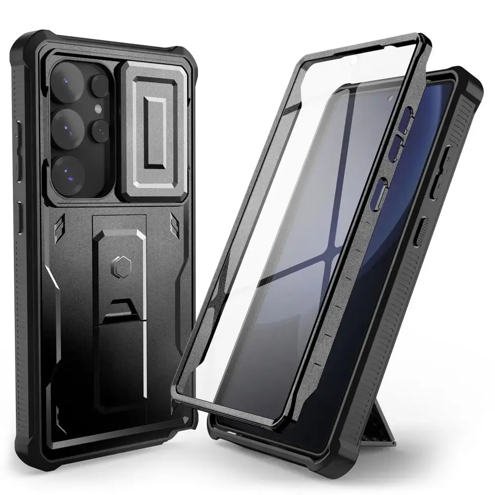 Ümbris Samsung Galaxy S25 Ultra, Tech-Protect Kevlar Cam+, must