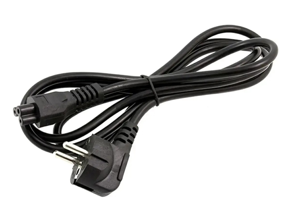 Sülearvuti toitekaabel Fusion, 220 V, 2,5 A, 1,8 m, must