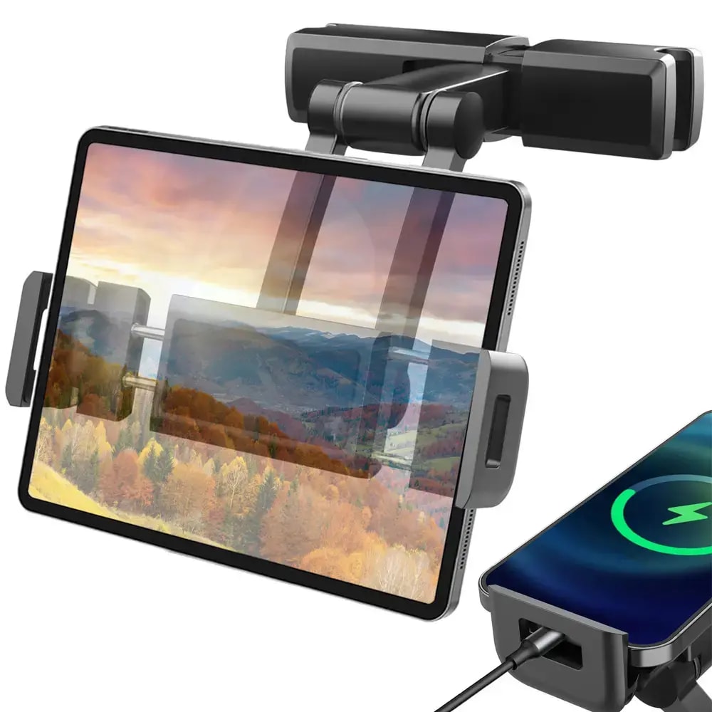 Fusion TH-230 car phone and tablet holder, headrest