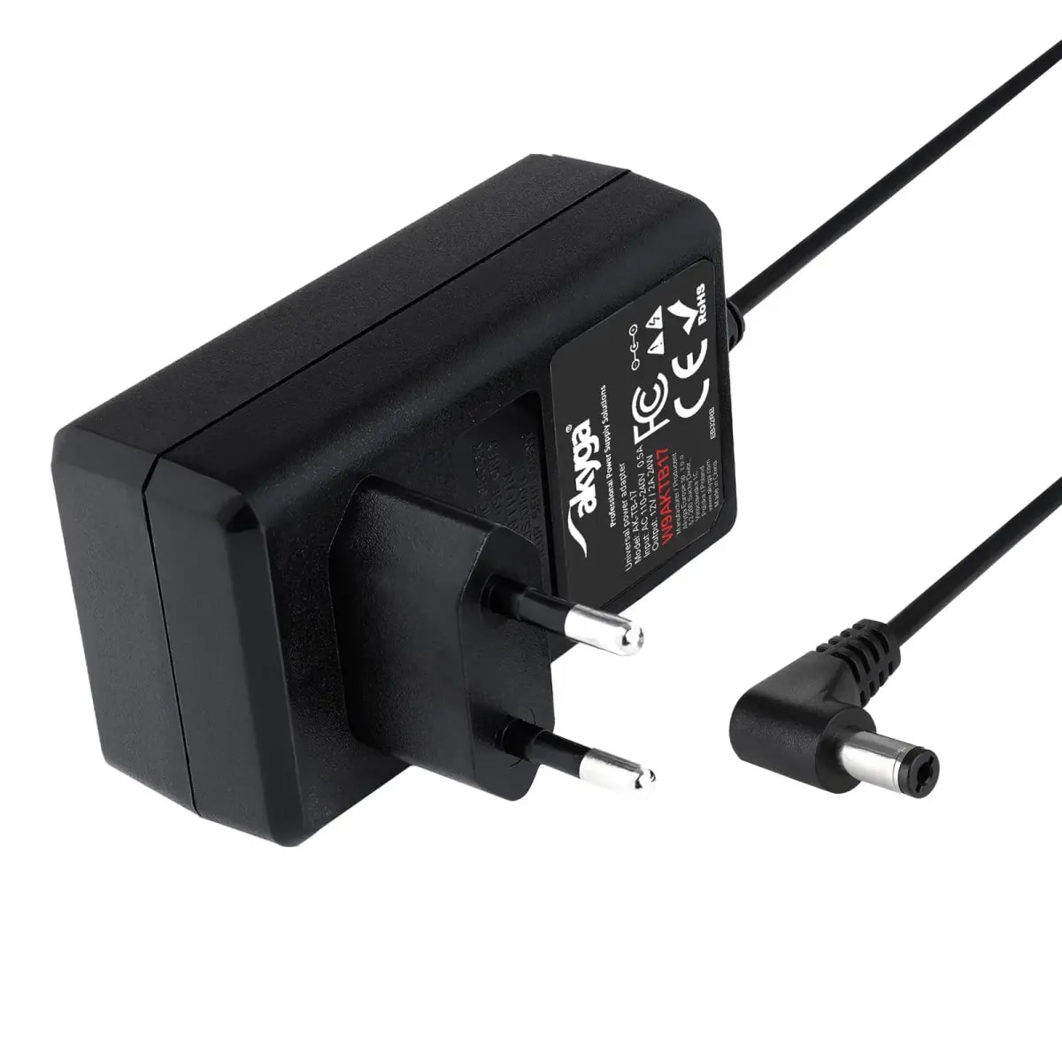 Toiteadapter Akyga AK-TB-17, 12 V, 2 A, 24 W, 5,5 × 2,1 mm
