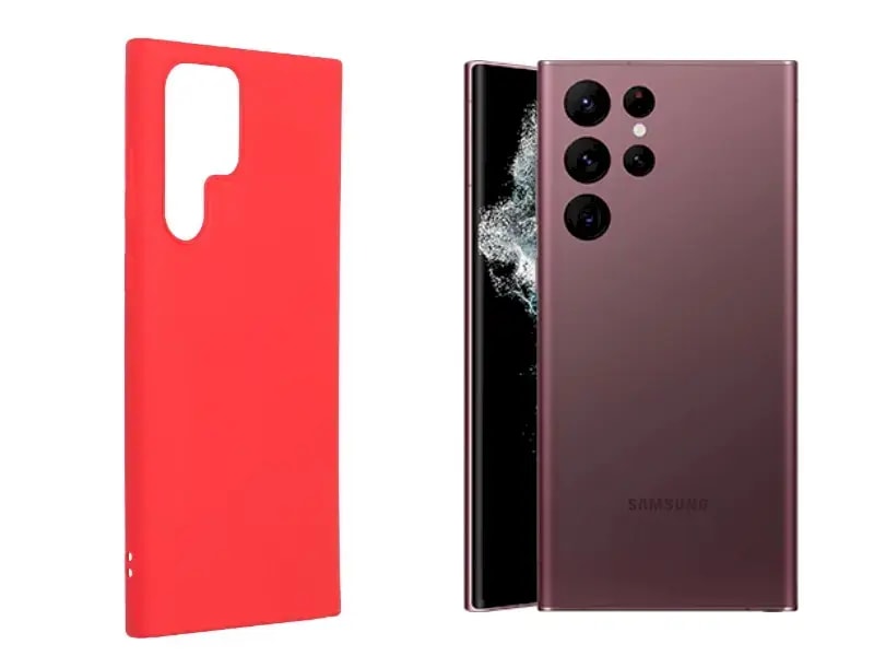 Fusion Soft Matte case for Samsung Galaxy S22 Ultra, red