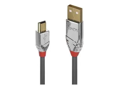 USB-kaabel Lindy CROMO, USB-A – Mini-USB B, 7,5 m