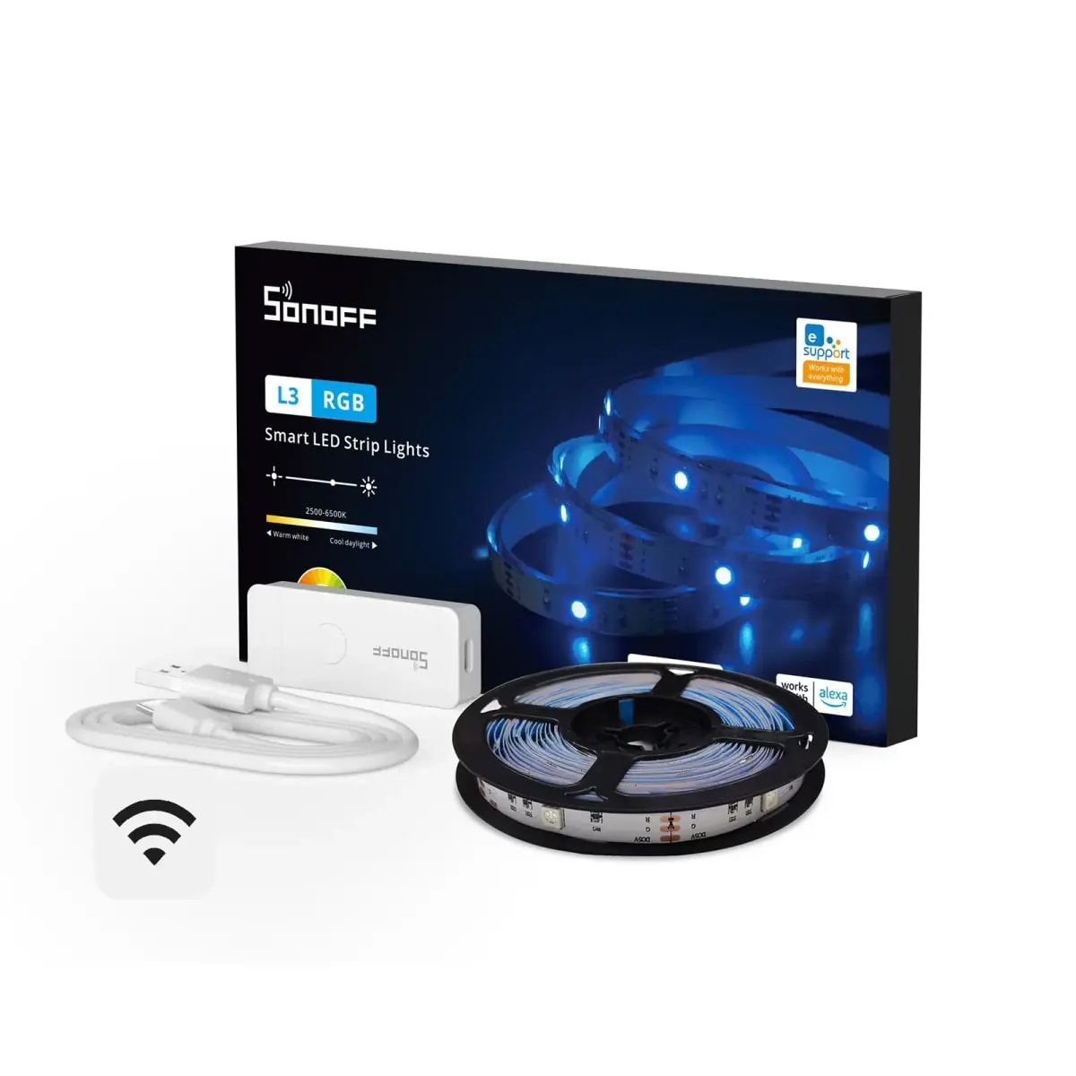 Nutikas RGB LED-riba Sonoff L3-5M, 5 m