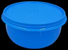 Cello Max Fresh round food container, 2500 ml, blue