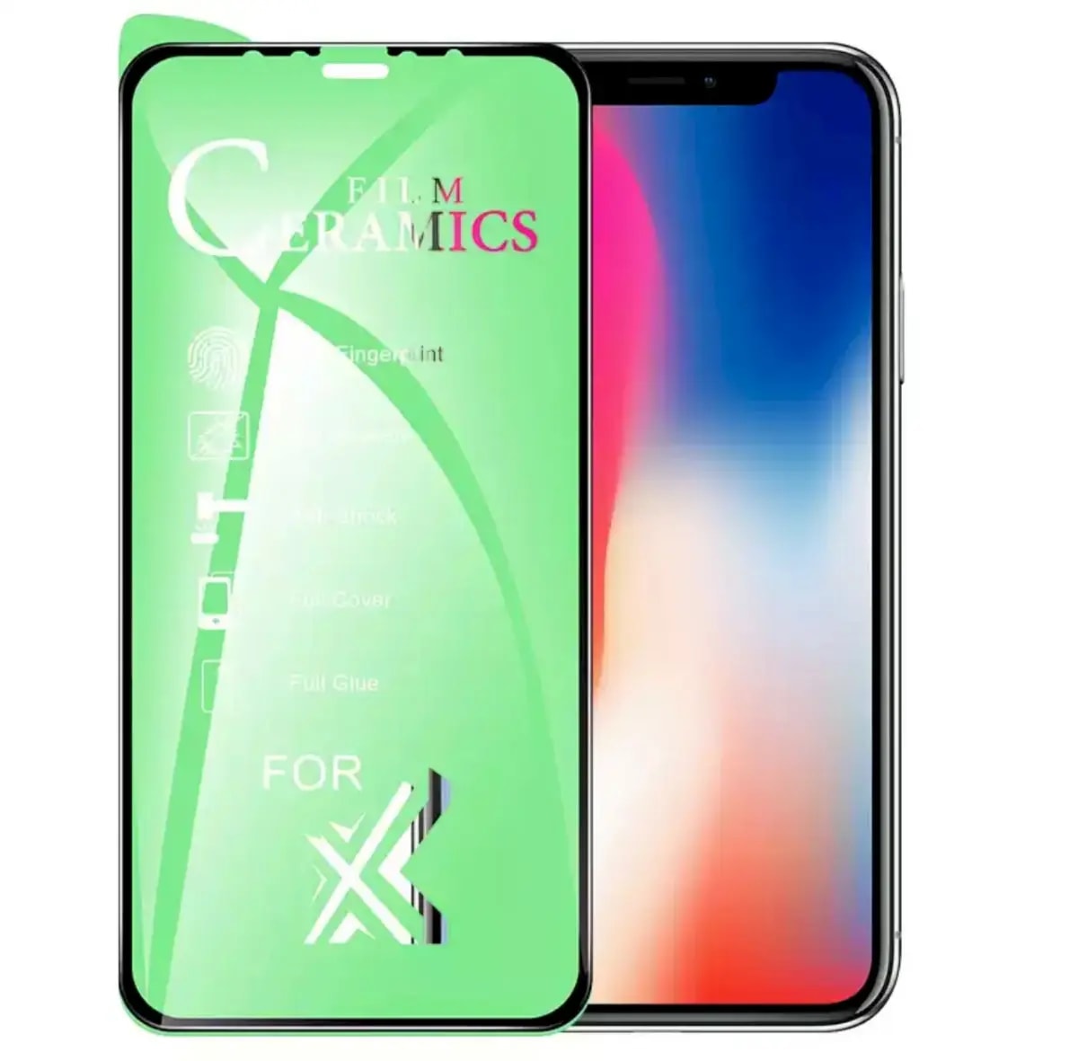 Kaitseklaas iPhone 7 / 8, GoodBuy Clear Ceramic Glass Full Cover