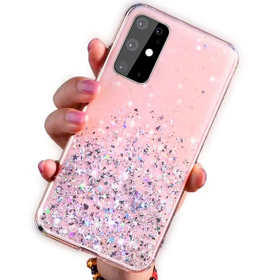 Fusion Glue Glitter case for iPhone 12 Pro Max, pink