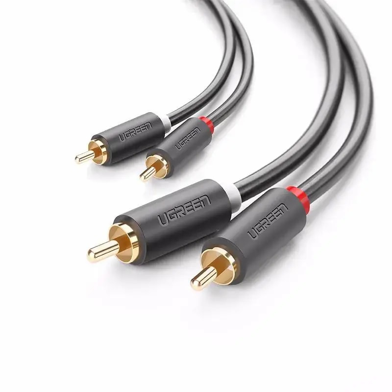 Кабель RCA Ugreen AV104 2 × RCA – 2 × RCA, 2 м, чёрный