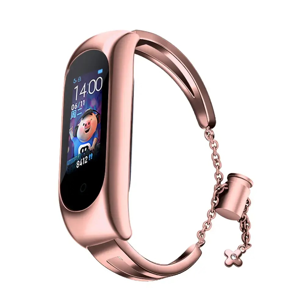 Kellarihm Xiaomi Mi Band 3/4/5/6, Fusion Metal Bracelet, roostevaba t, FUS-RM-MI5-RGO