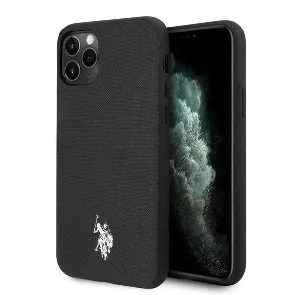 U.S Polo USHCN65PUBK Wrapped case for iPhone 11 Pro Max, black