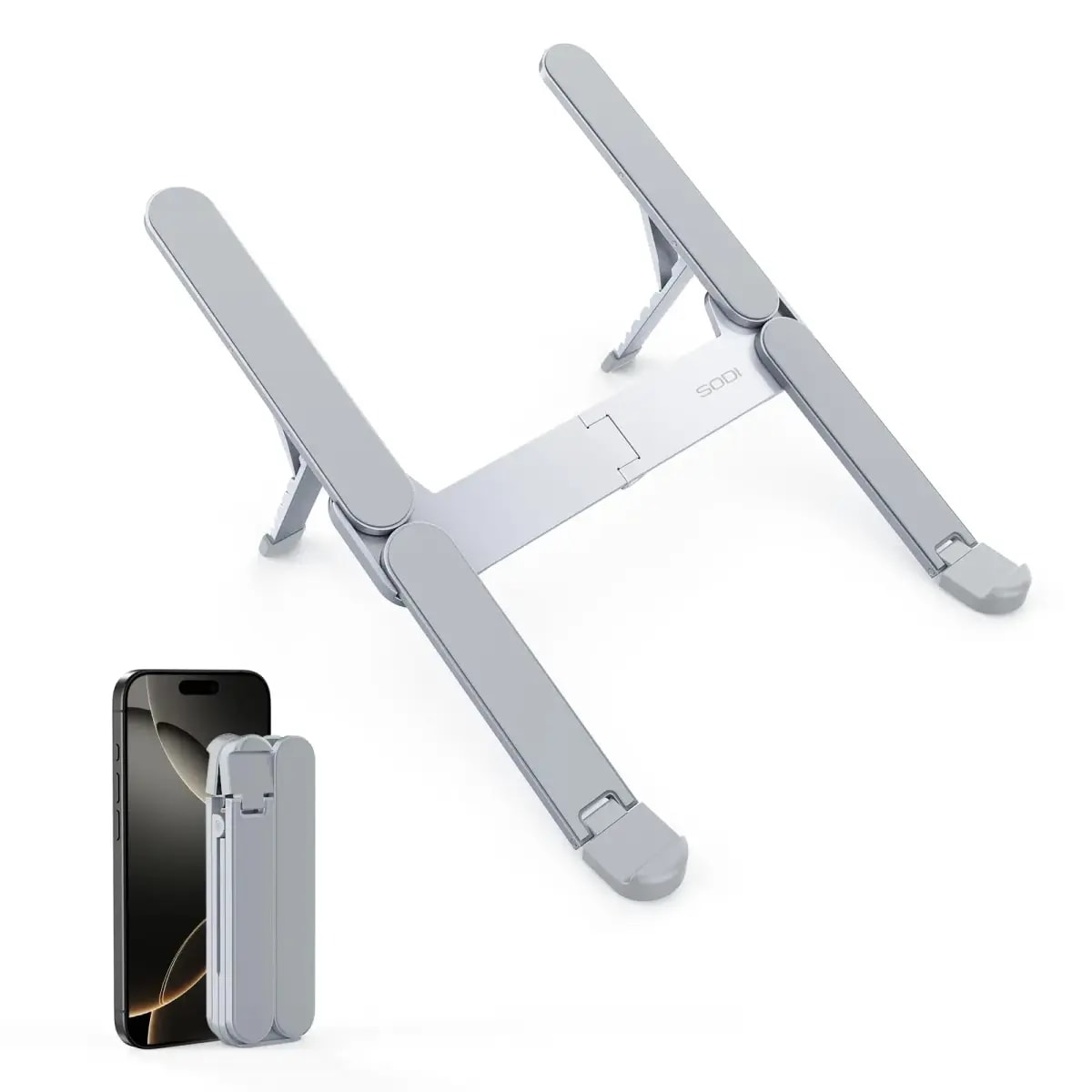 SODI mini foldable laptop stand, grey
