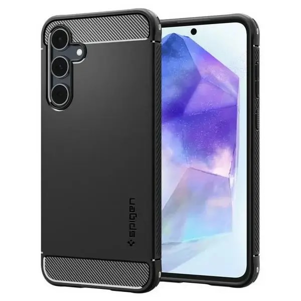 Чехол для Samsung Galaxy A55 5G Spigen Rugged Armor, чёрный