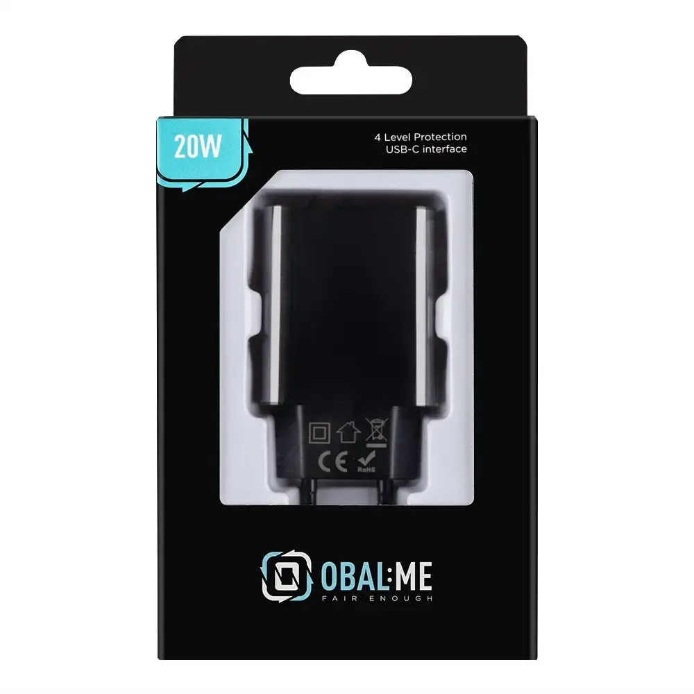 Laadija Obal:Me, 20 W, USB-C, must