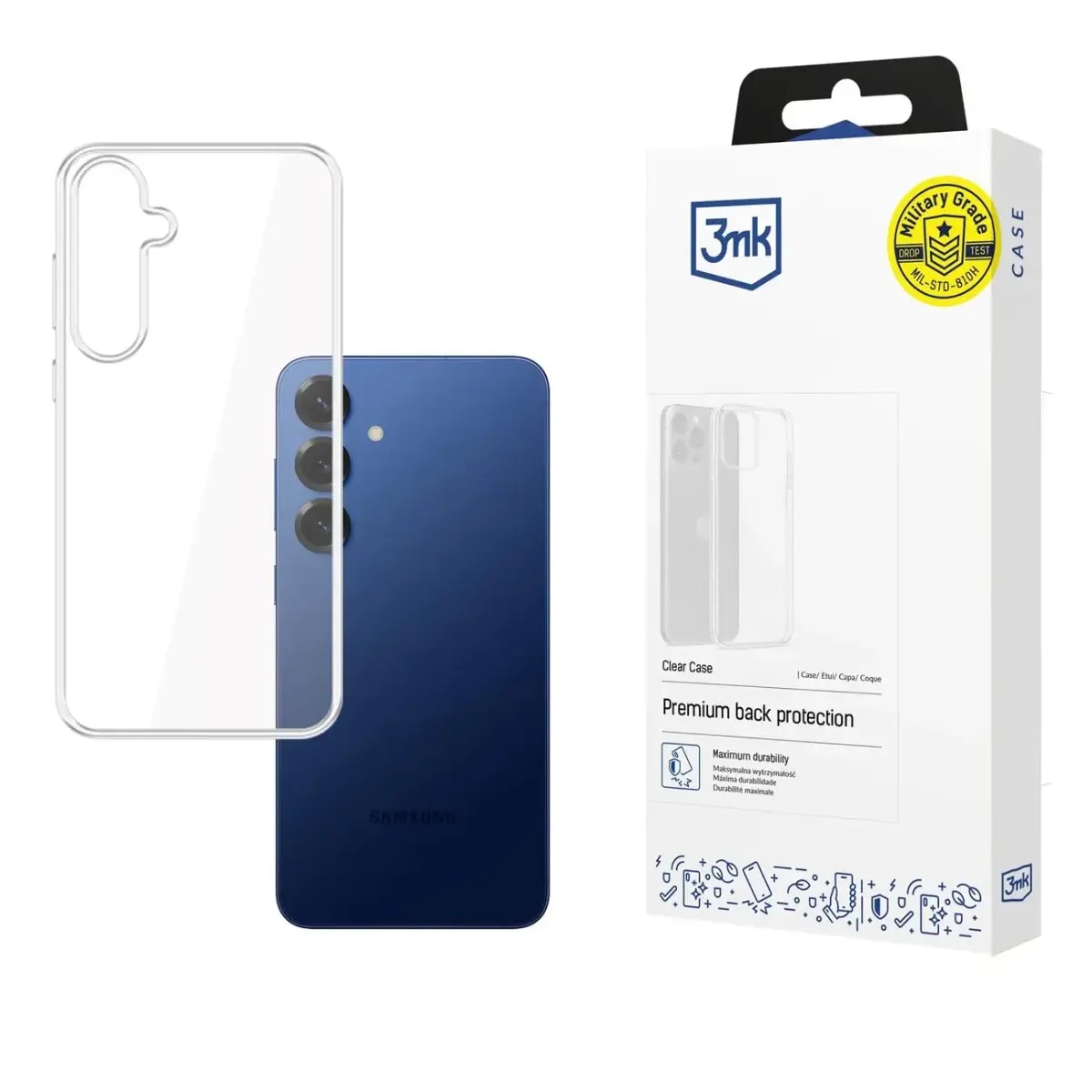 Прозрачный чехол для Samsung Galaxy S25 FE 3mk Clear