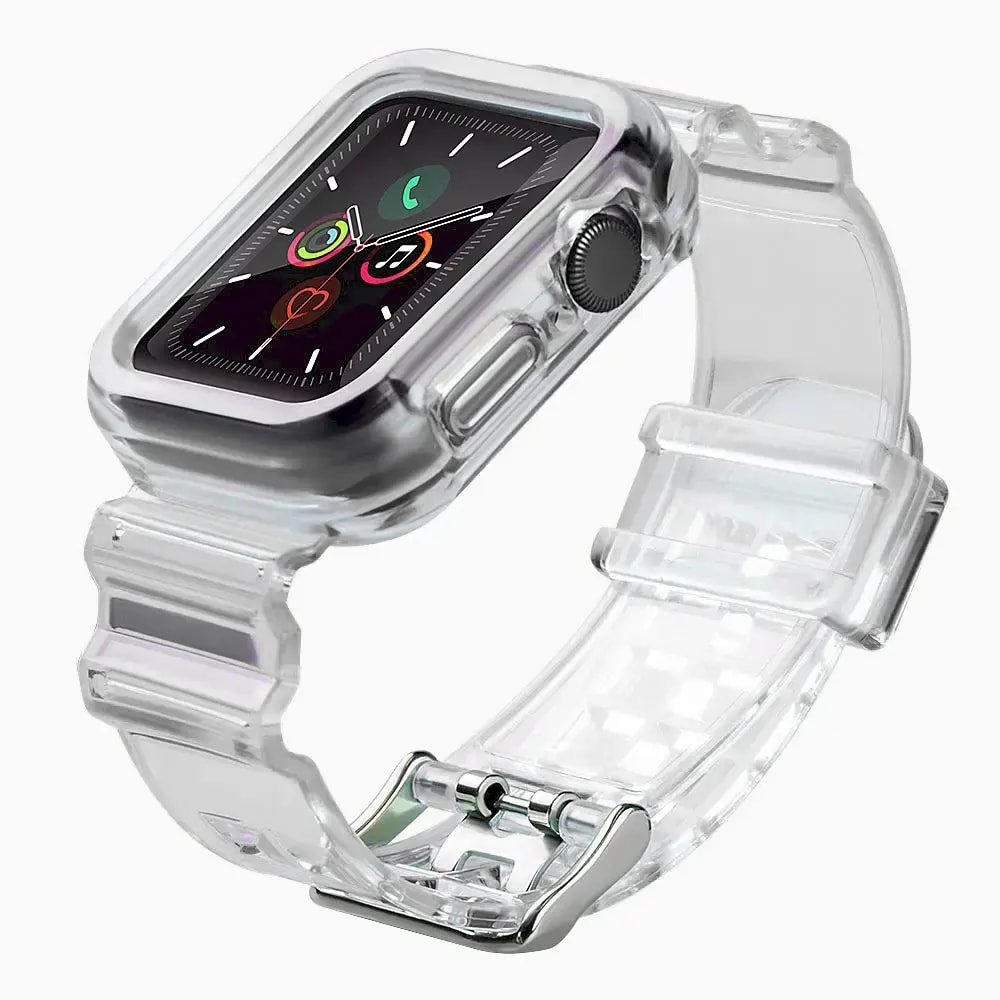 Kellarihm Apple Watch 42/44/45 mm, Fusion Light Set, silikoon, must
