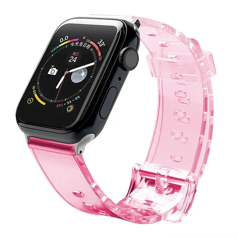 Kellarihm Apple Watch 38/40/41 mm, Fusion Light, silikoon, punane