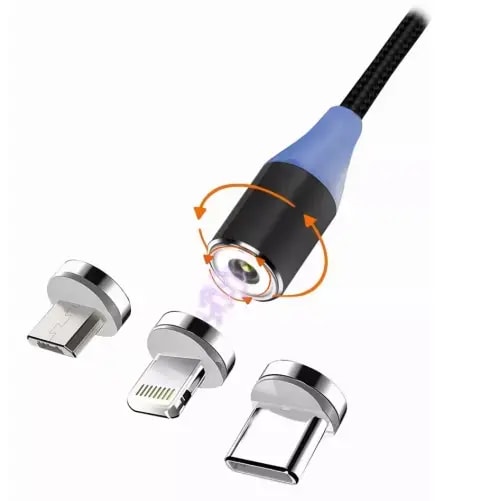 3-in-1 kaabel USB-A – Micro USB / USB-C / Lightning Msonic MLU651, 1 m, 10 W