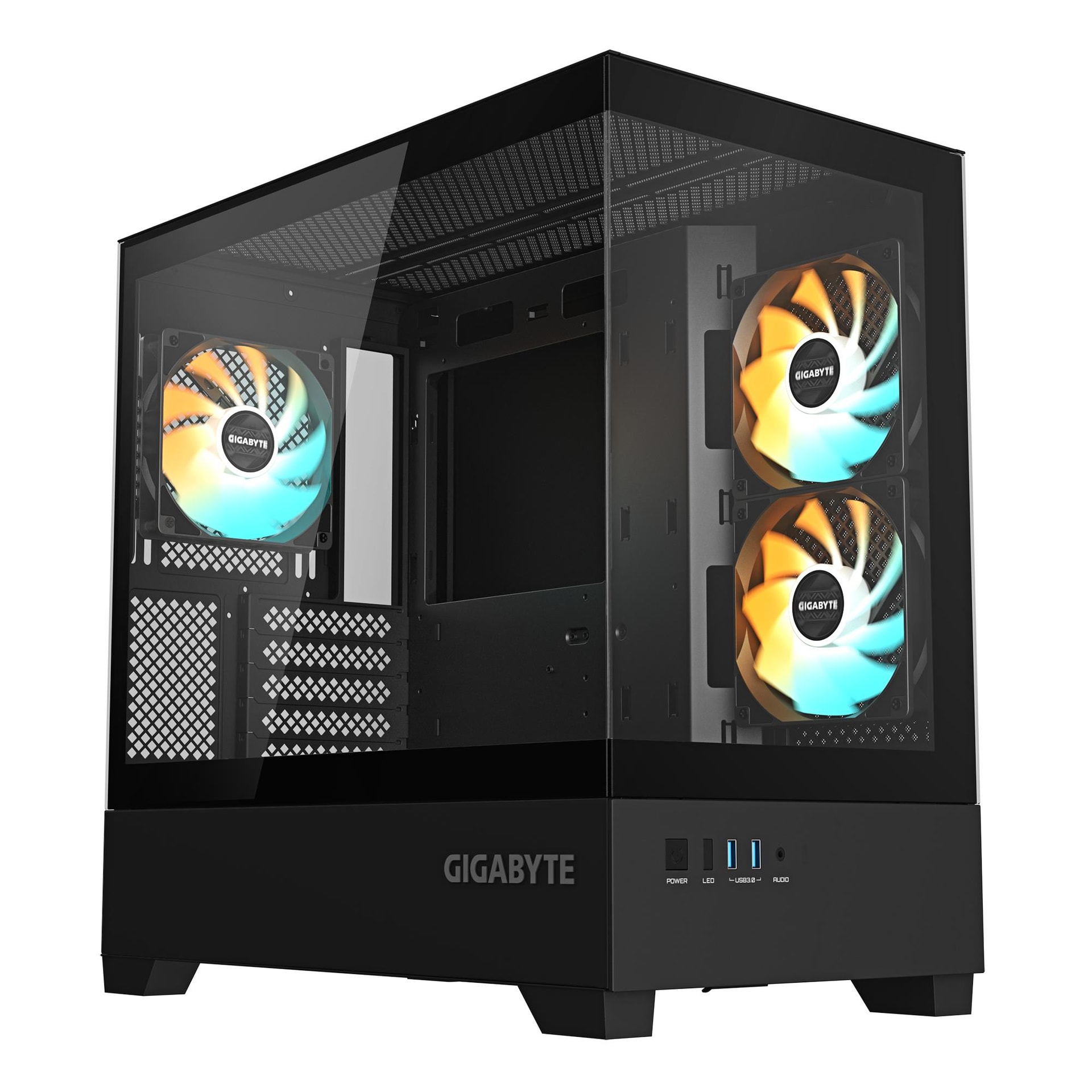 GIGABYTE C201 PANORAMIC Midi Tower must korpus