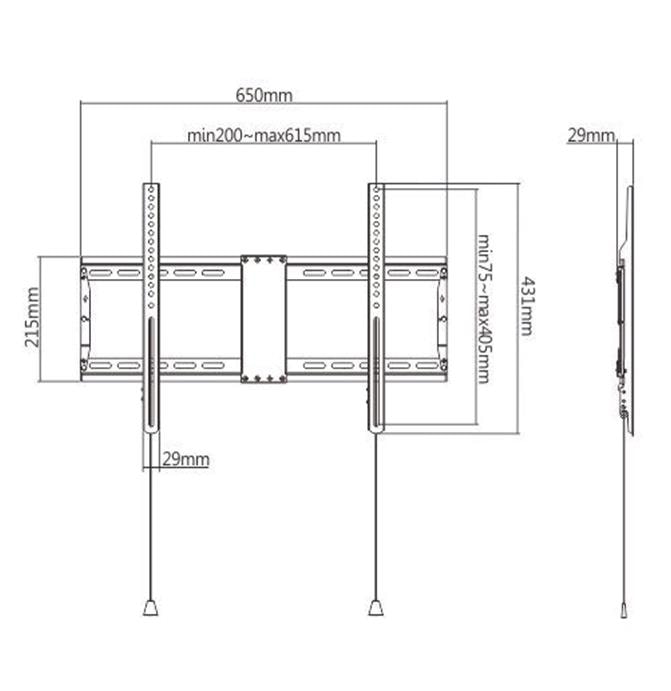 Gembird WM-80F-01 TV Wall Mount 37-80 inch Black Deal