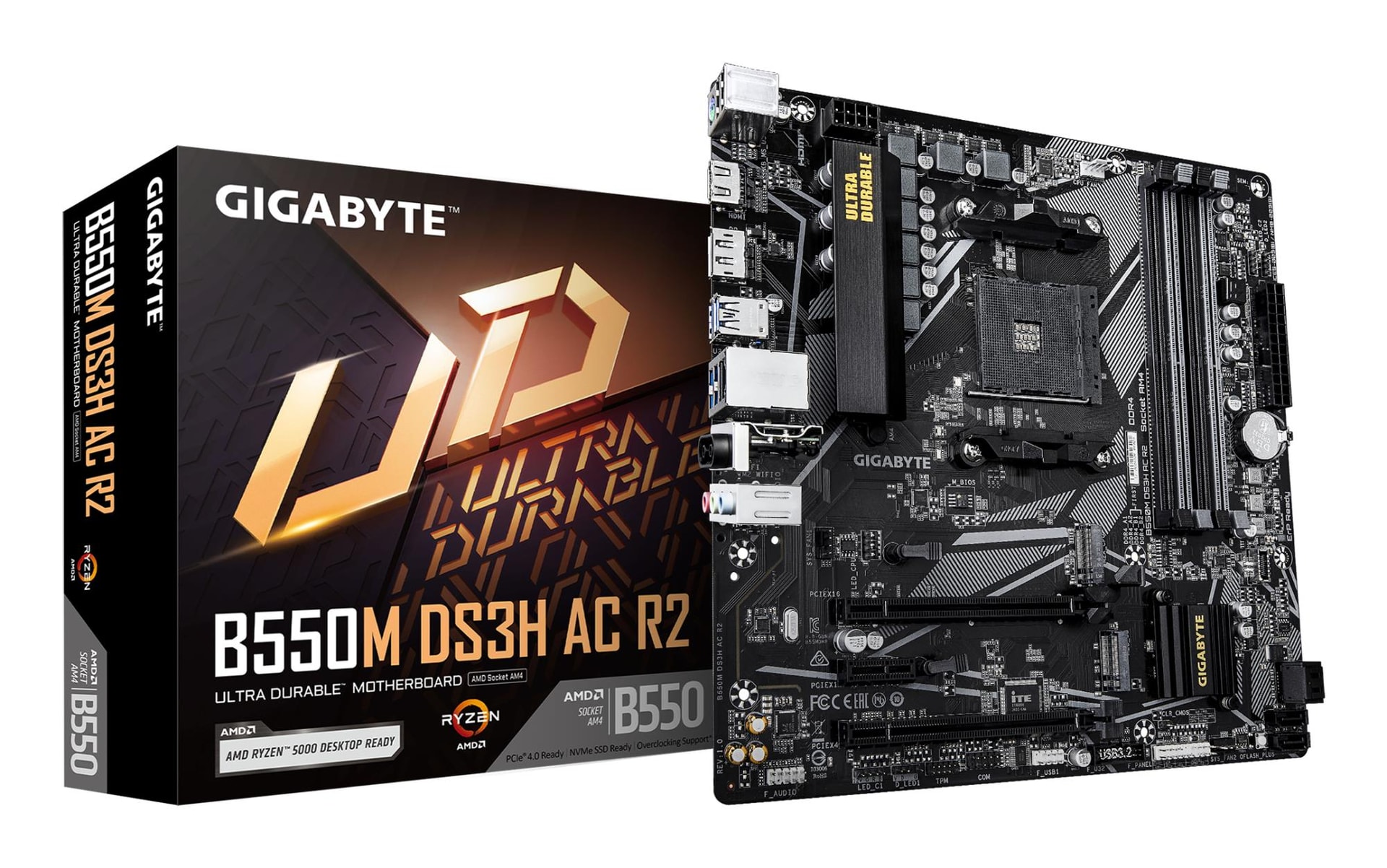 GIGABYTE B550M DS3H AC R2 micro ATX AMD AM4 best price