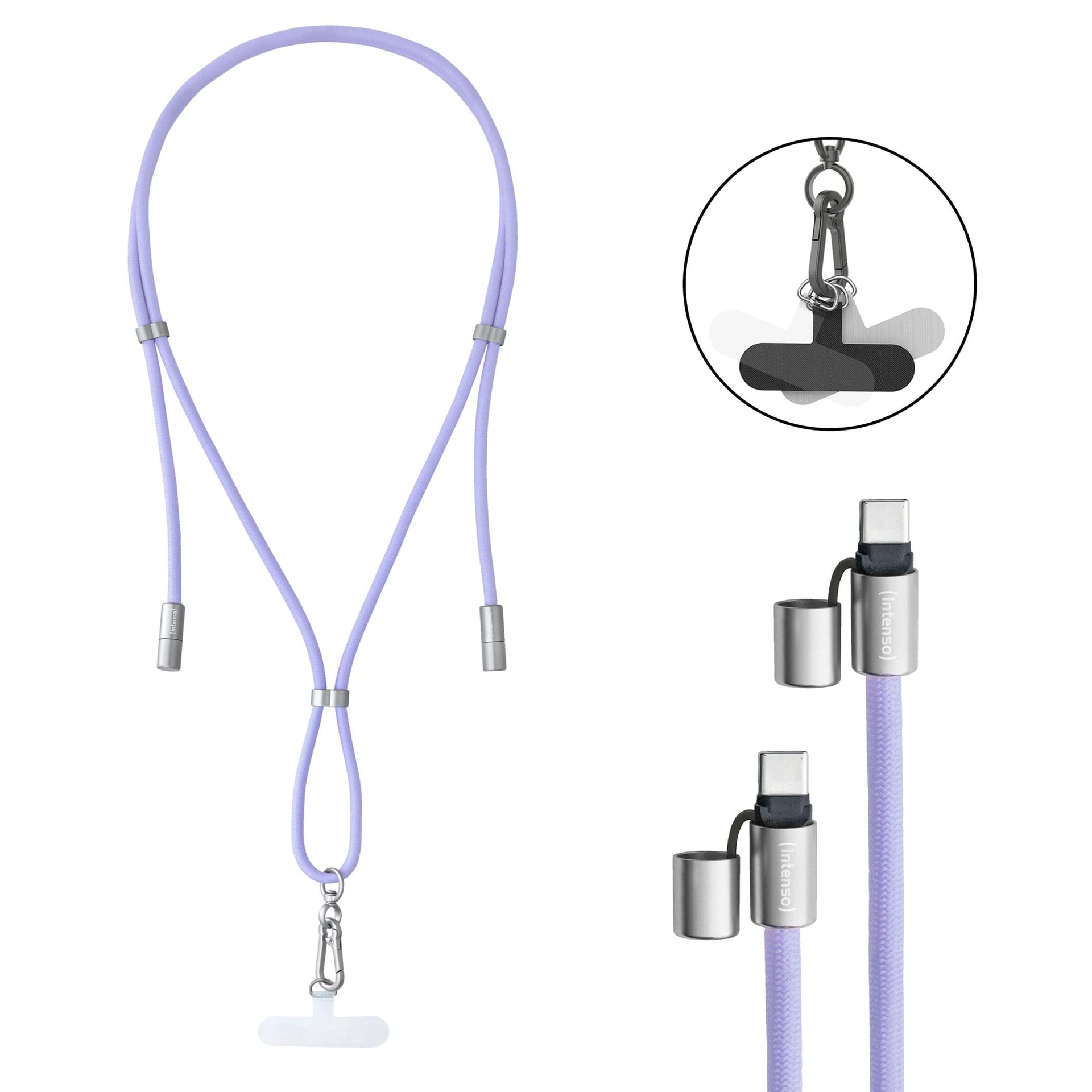 INTENSO USB-C kabel 1,65m violetne – soodne kiirlaadimise kaabel