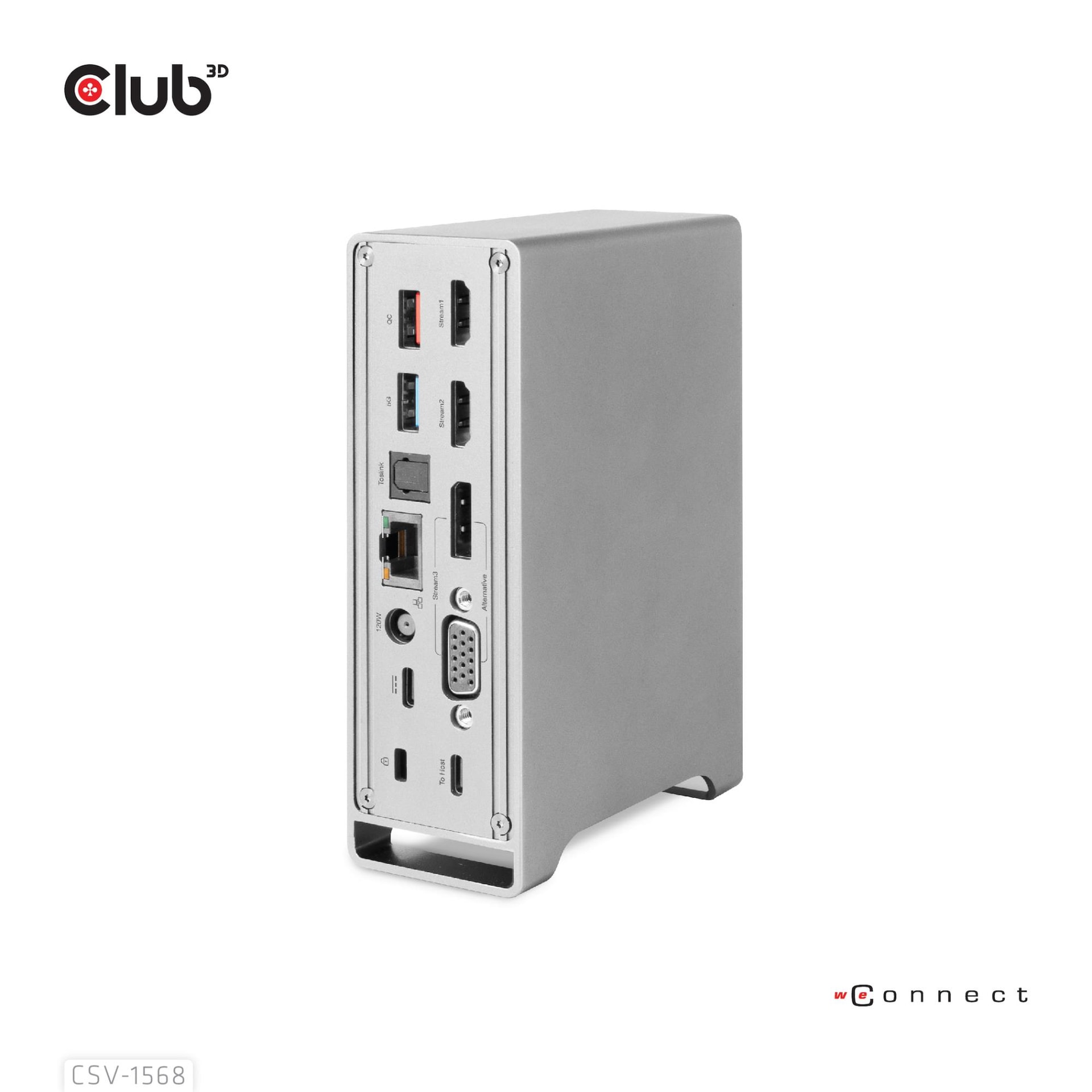 CLUB3D CSV-1568 USB-C докстанция 120W недорого