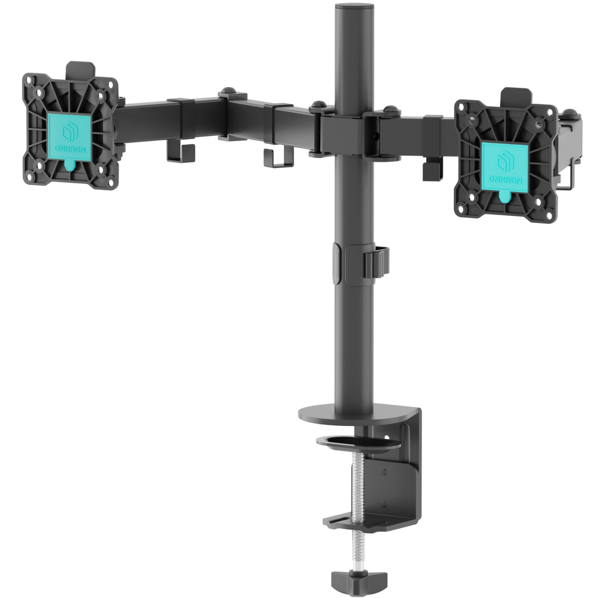 ONKRON D221E-B Dual Monitor Desk Mount 13–32" Black