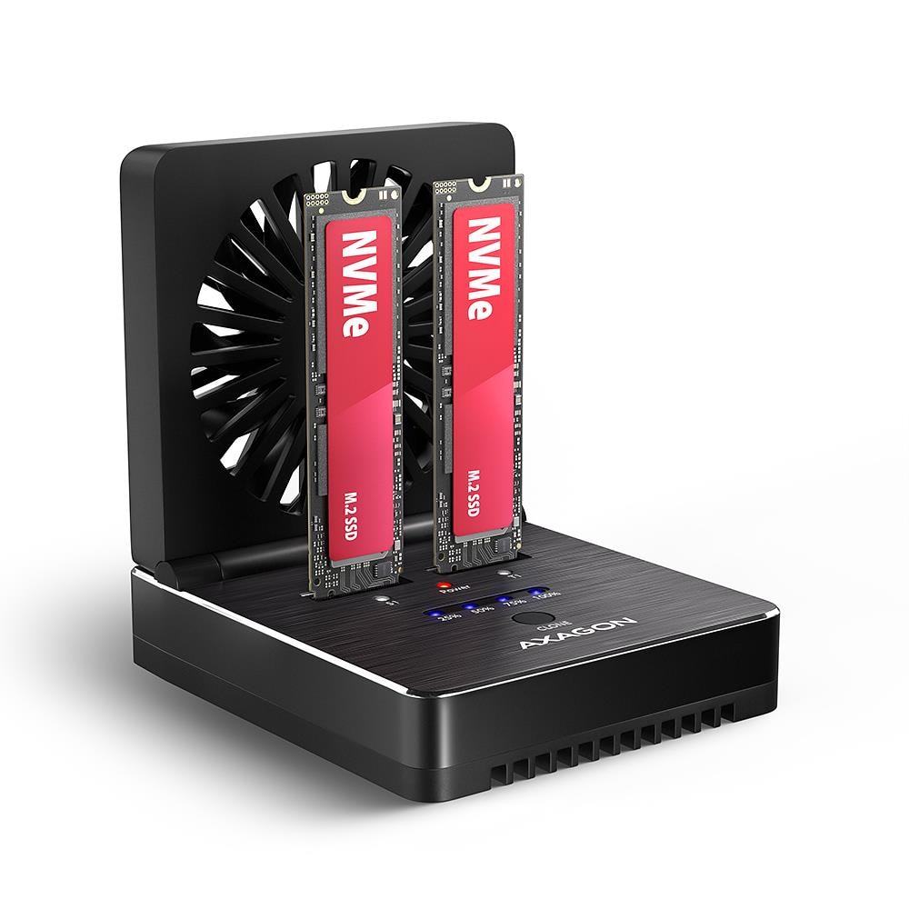 AXAGON ADSA-M2C22 док-станция 2x M.2 NVMe USB-C 20Gbps выгодно