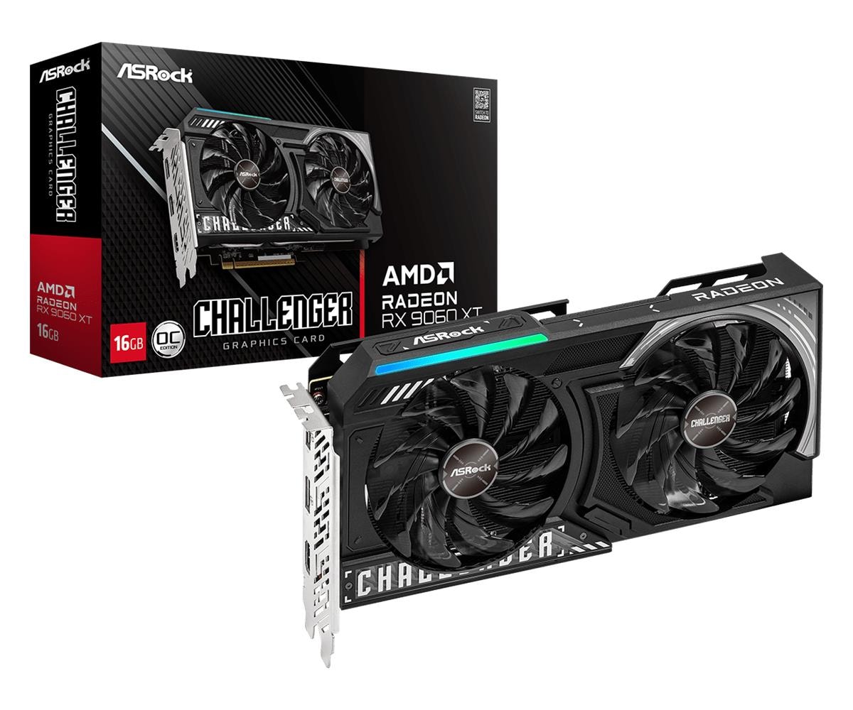 Videokaart ASRock Radeon RX 9060 XT Challenger OC, 16 GB GDDR6