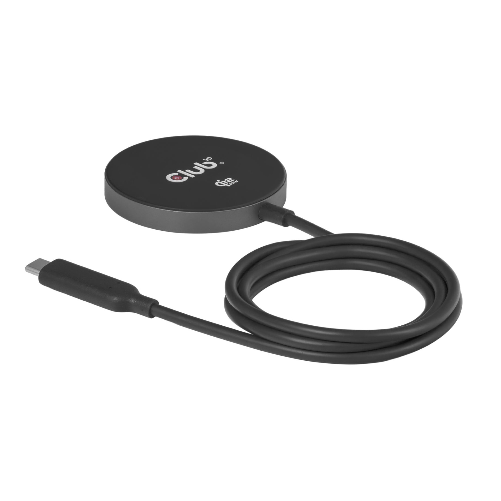 CLUB3D QI2 MagSafe 25W juhtmeta laadija must