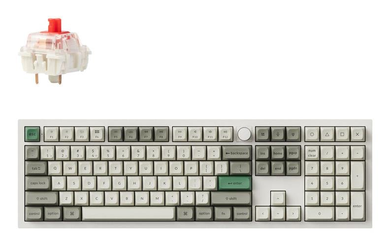 Keychron Q6 MAX RGB valge mehaaniline klaviatuur, soodne hind