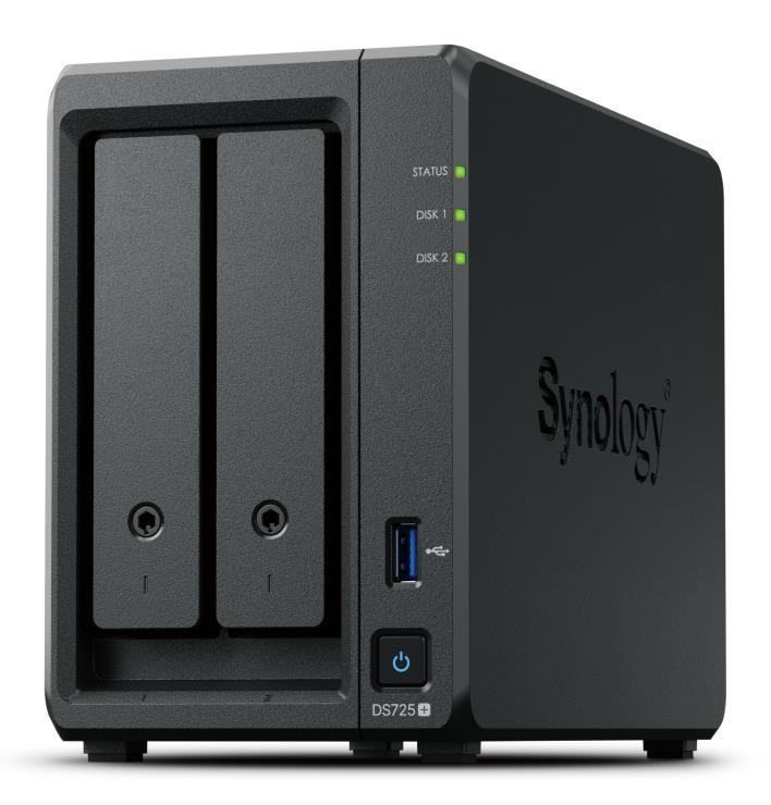 Synology DS725+ NAS 2-paigane must soodne võrgusalvestus