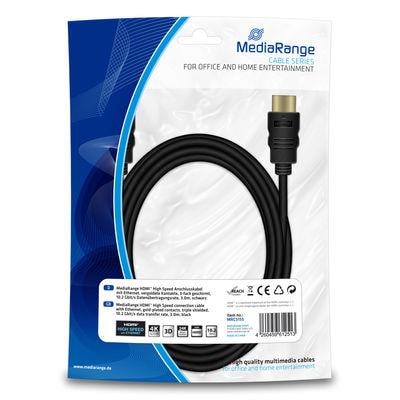 MEDIARANGE HDMI-HDMI 3M kaabel soodne hind