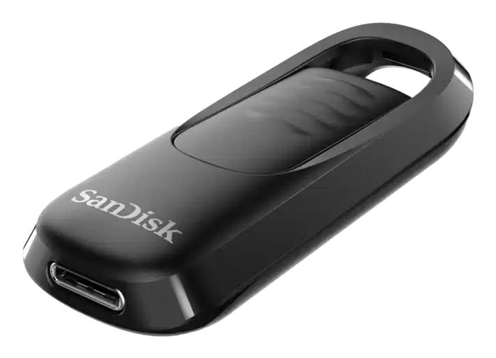 SanDisk Ultra Slider 128 GB USB flash drive, USB-C, black