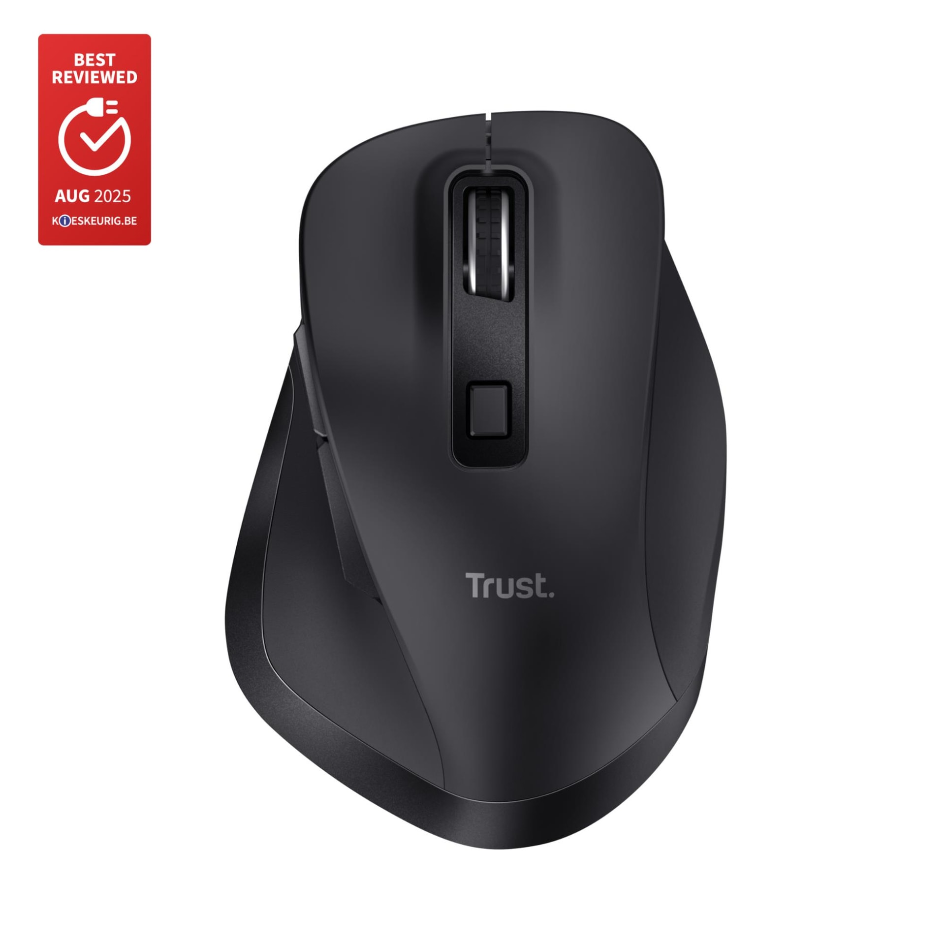 TRUST Fyda 25708 Wireless Mouse, Bluetooth + RF, Black