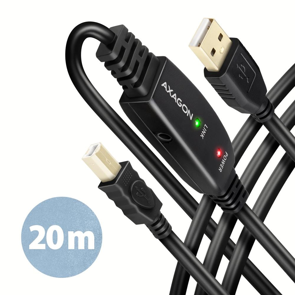 AXAGON ADR-220B USB 2.0 Active Cable 20m Best Price