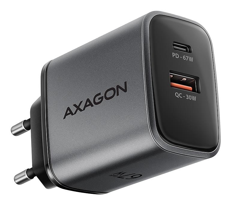 AXAGON ACU-PQ67 67W USB-C seinalaadimine – soodne kiirlaadija