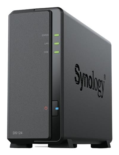 Synology DS124 NAS хранилище 1 отсек чёрный