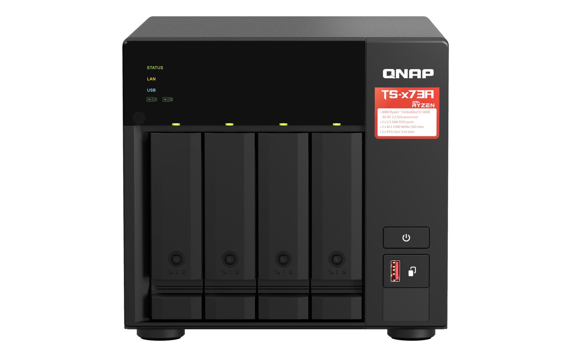 QNAP TS-473A-8G NAS 4-külgega odav andmesalv