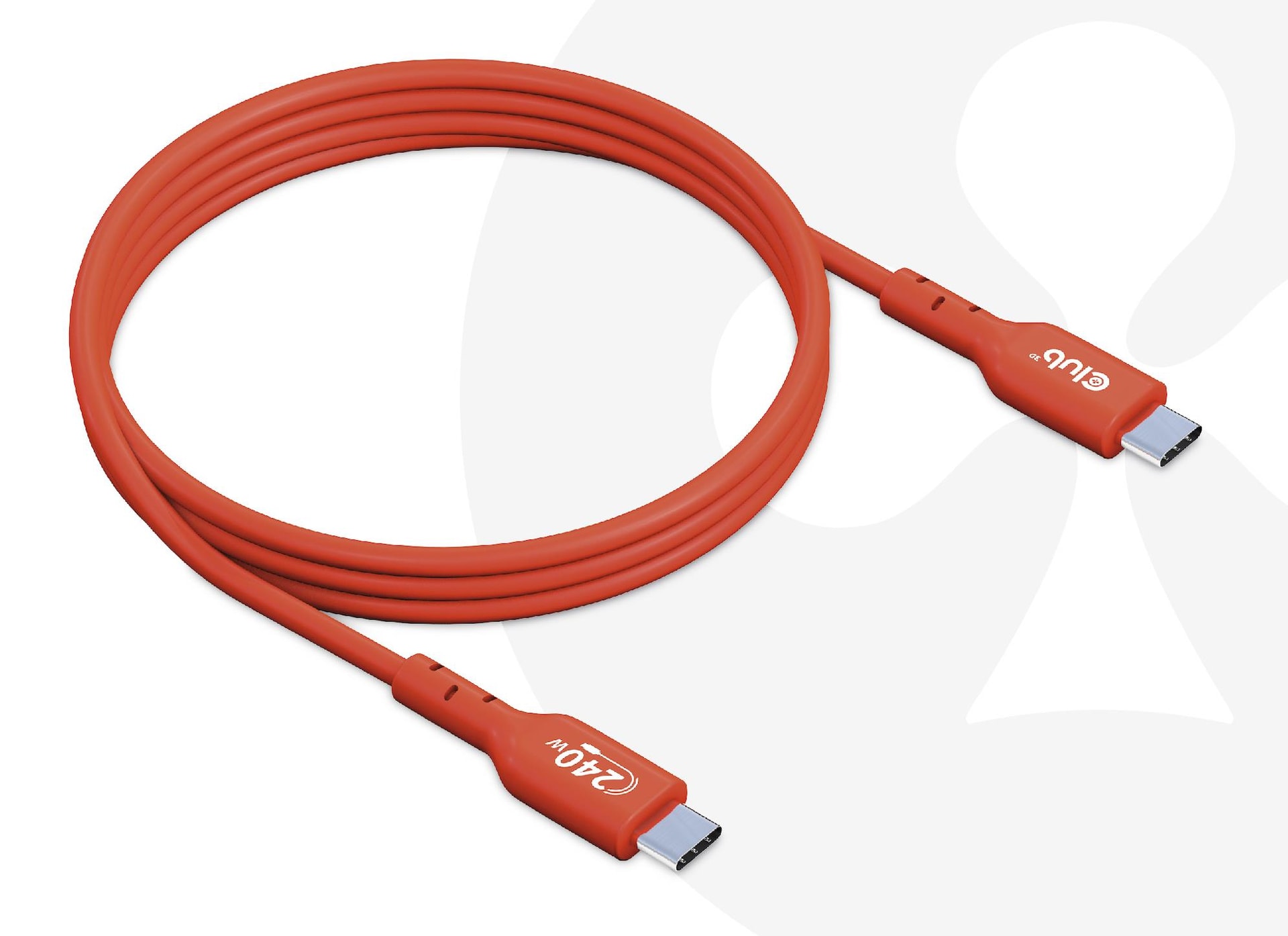 CLUB3D CAC-1511 USB-C kaabel 1m, kiire laadimisega