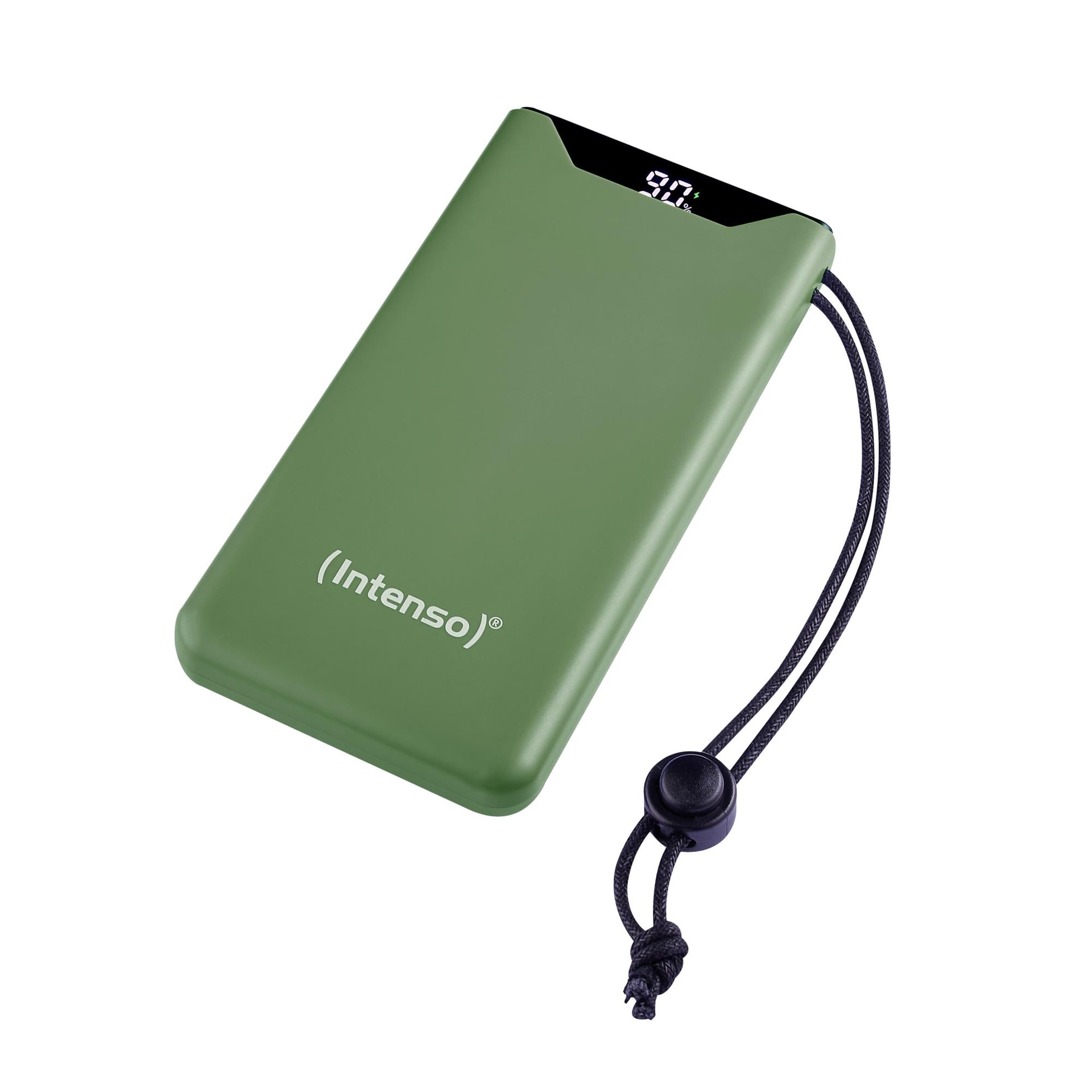 Повербанк Intenso F10000, 10000 мАч, PD и QC 3.0, зелёный