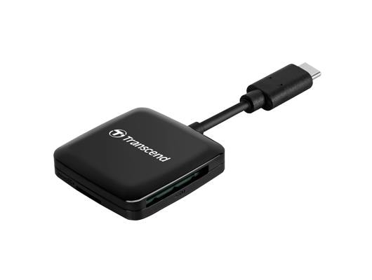 Transcend RDC3 card reader, USB-C, SD / microSD, black