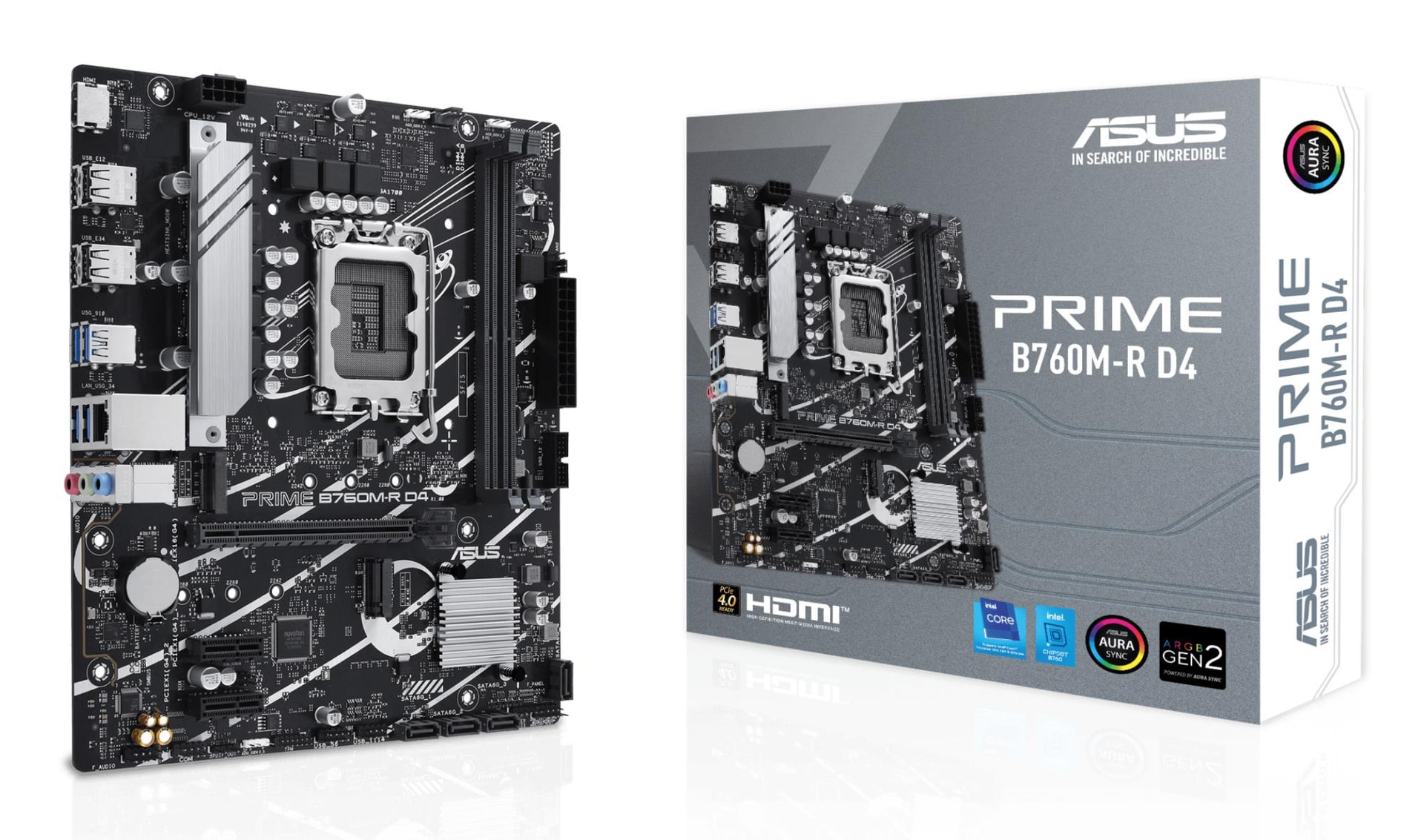 ASUS PRIME B760M-RD4 Intel LGA1700 odav emaplaat