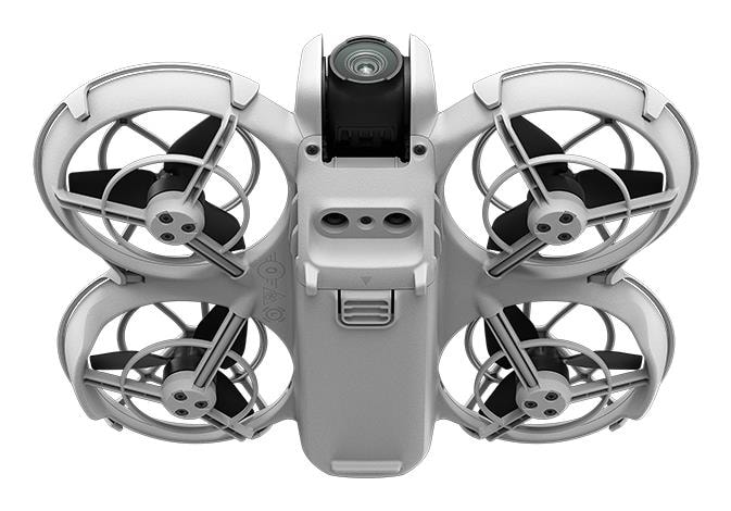 DJI Neo must-valge kompaktne dron – odav filmimine