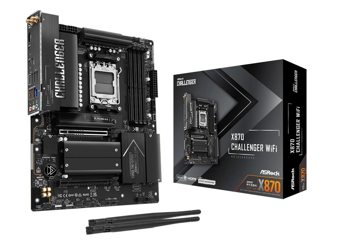 Emaplaat ASRock X870 Challenger WiFi, AM5, ATX, Wi-Fi 7