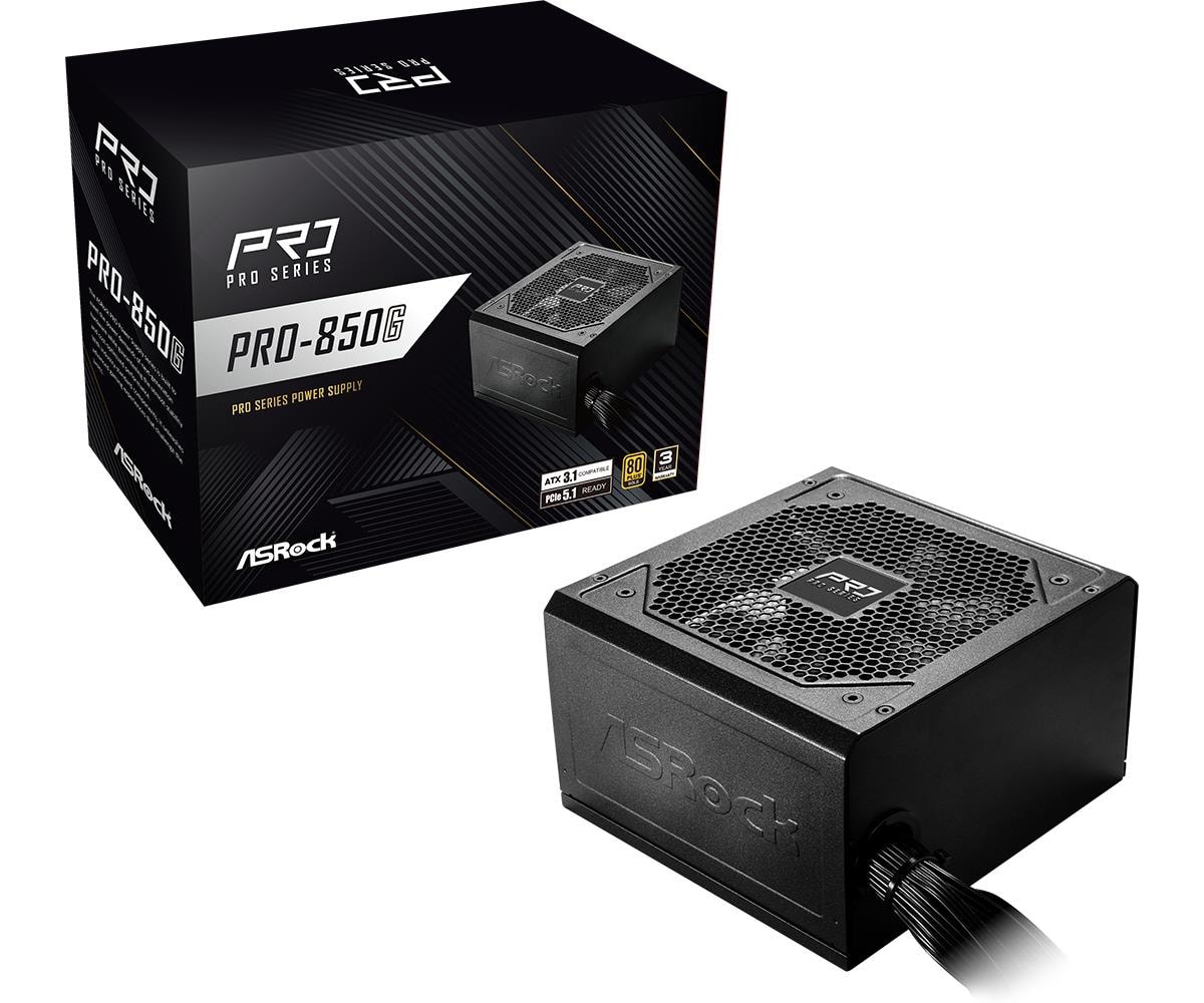 ASROCK PRO-850G 850W 80 PLUS Gold ATX power supply