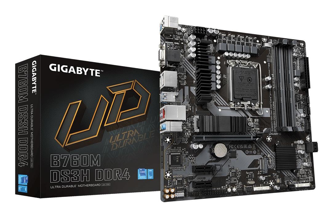 GIGABYTE B760M DS3H DDR4 emaplaadi