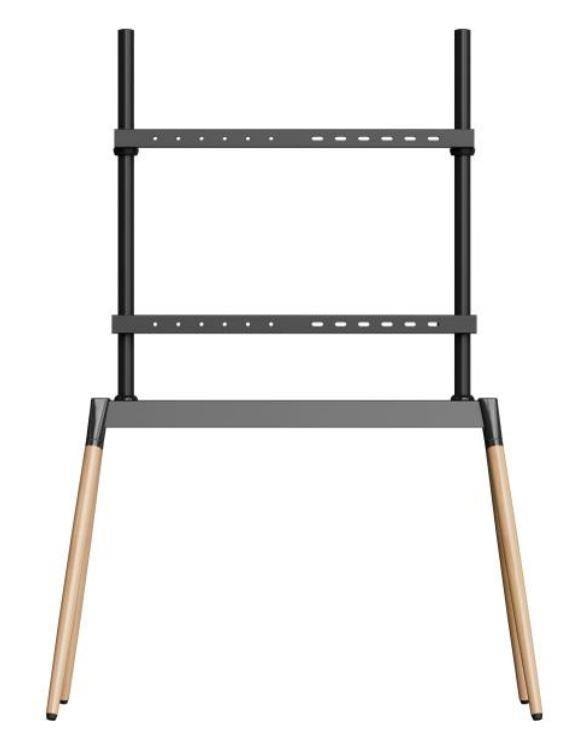 Puidust teleri põrandaalus Gembird TVS-86F-01-BK, 55–86″, 40 kg