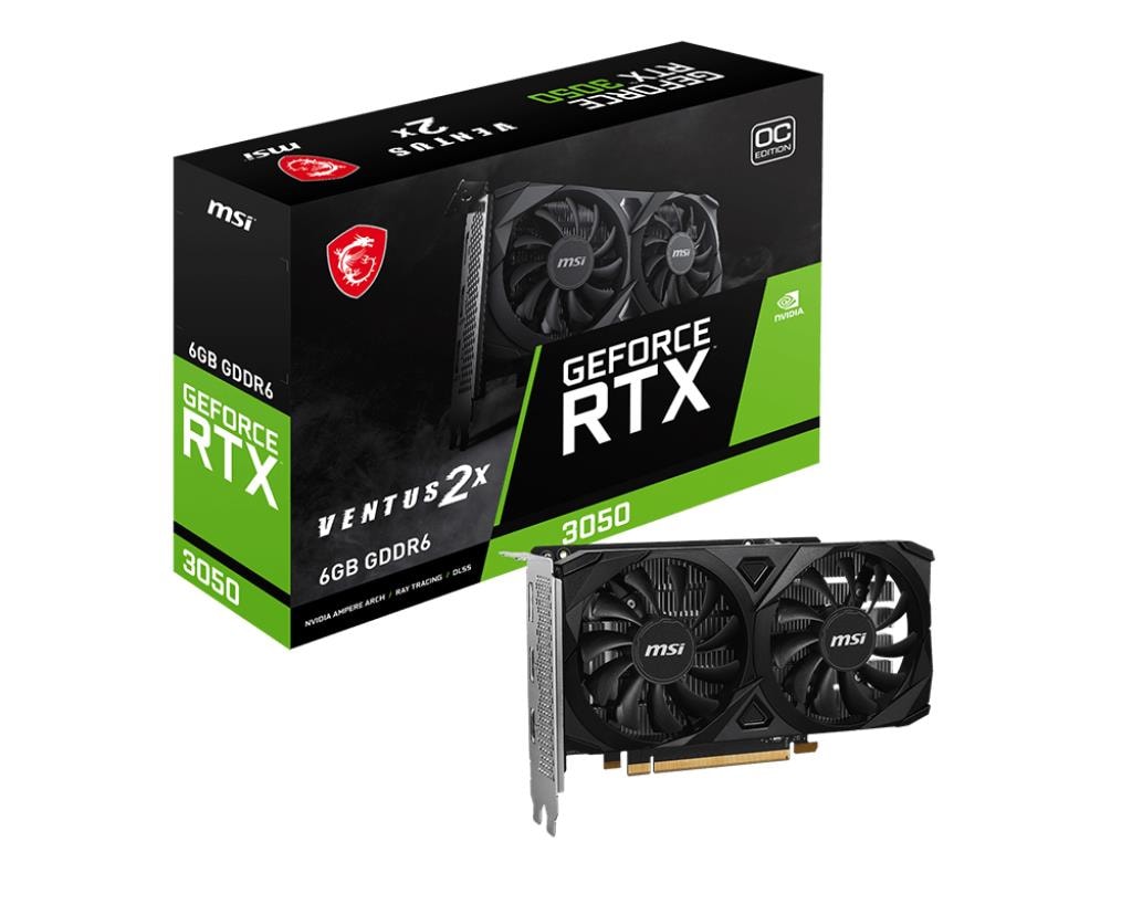 MSI NVIDIA GeForce RTX 3050 6GB Graphics Card